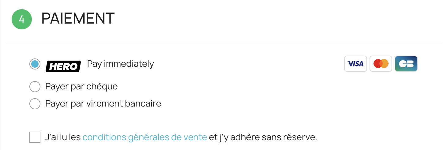 Hero in first position